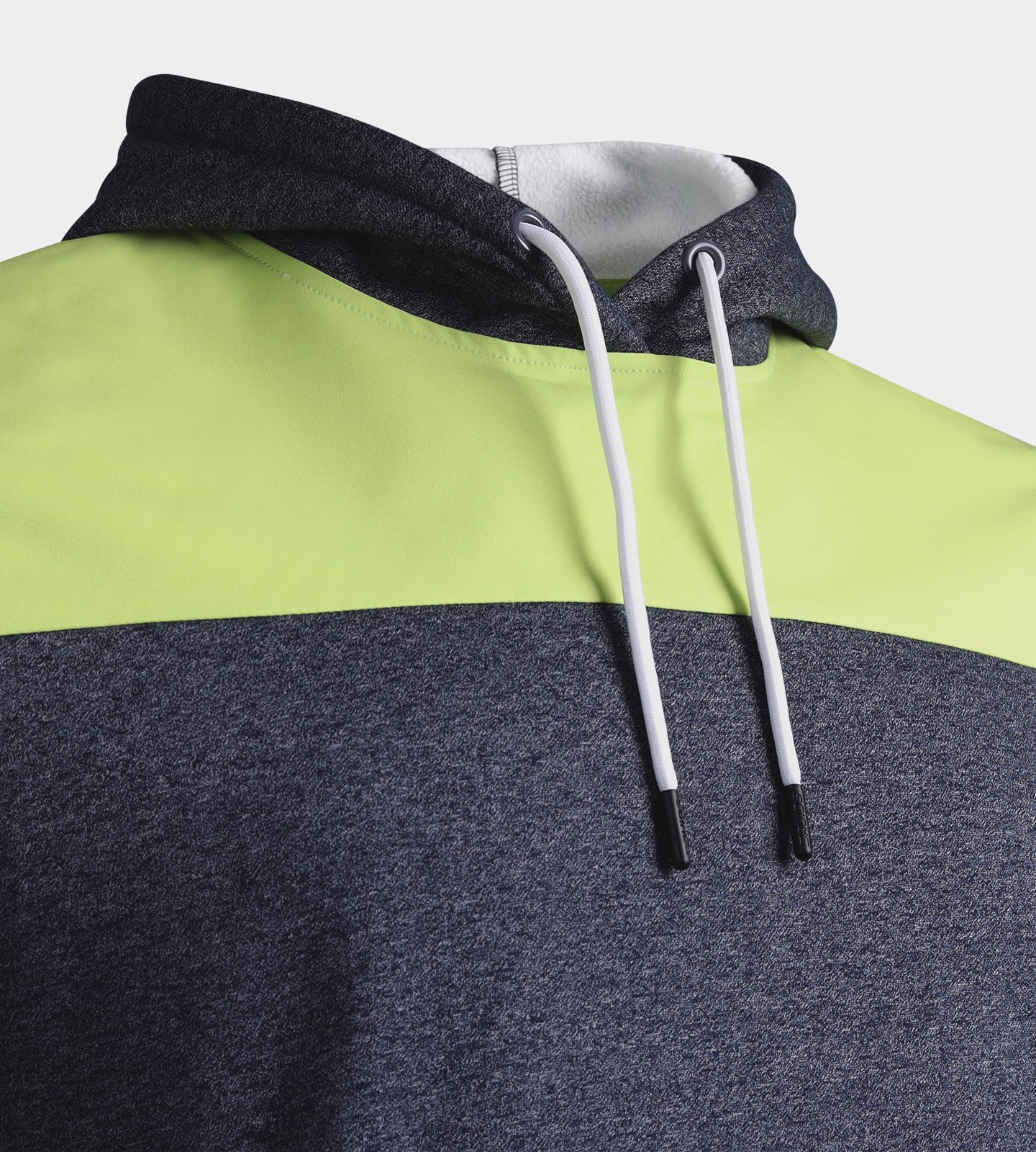 TRENDY HOODIE - LIME/WHITE - Image 4