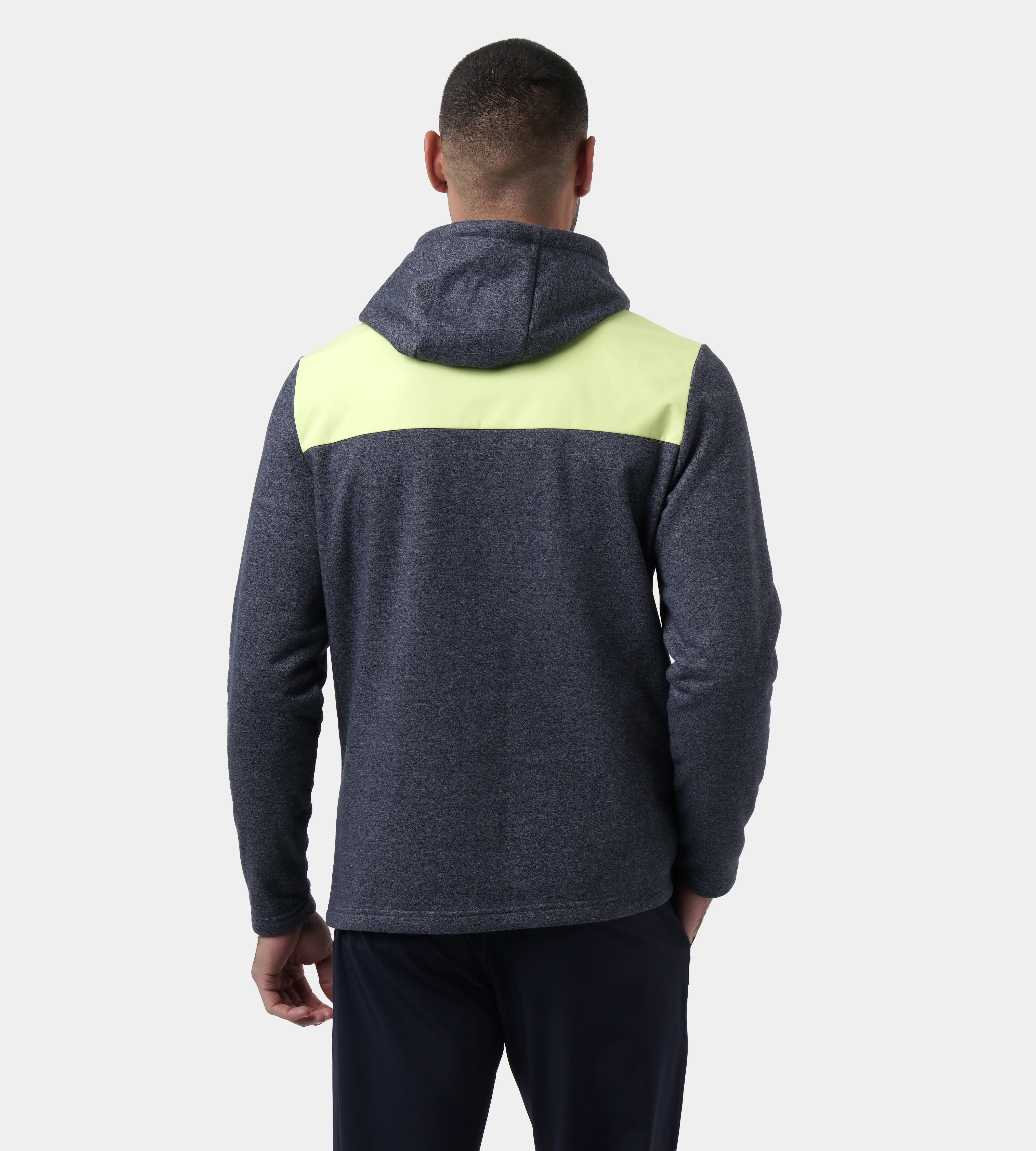 TRENDY HOODIE - LIME/WHITE - Image 6