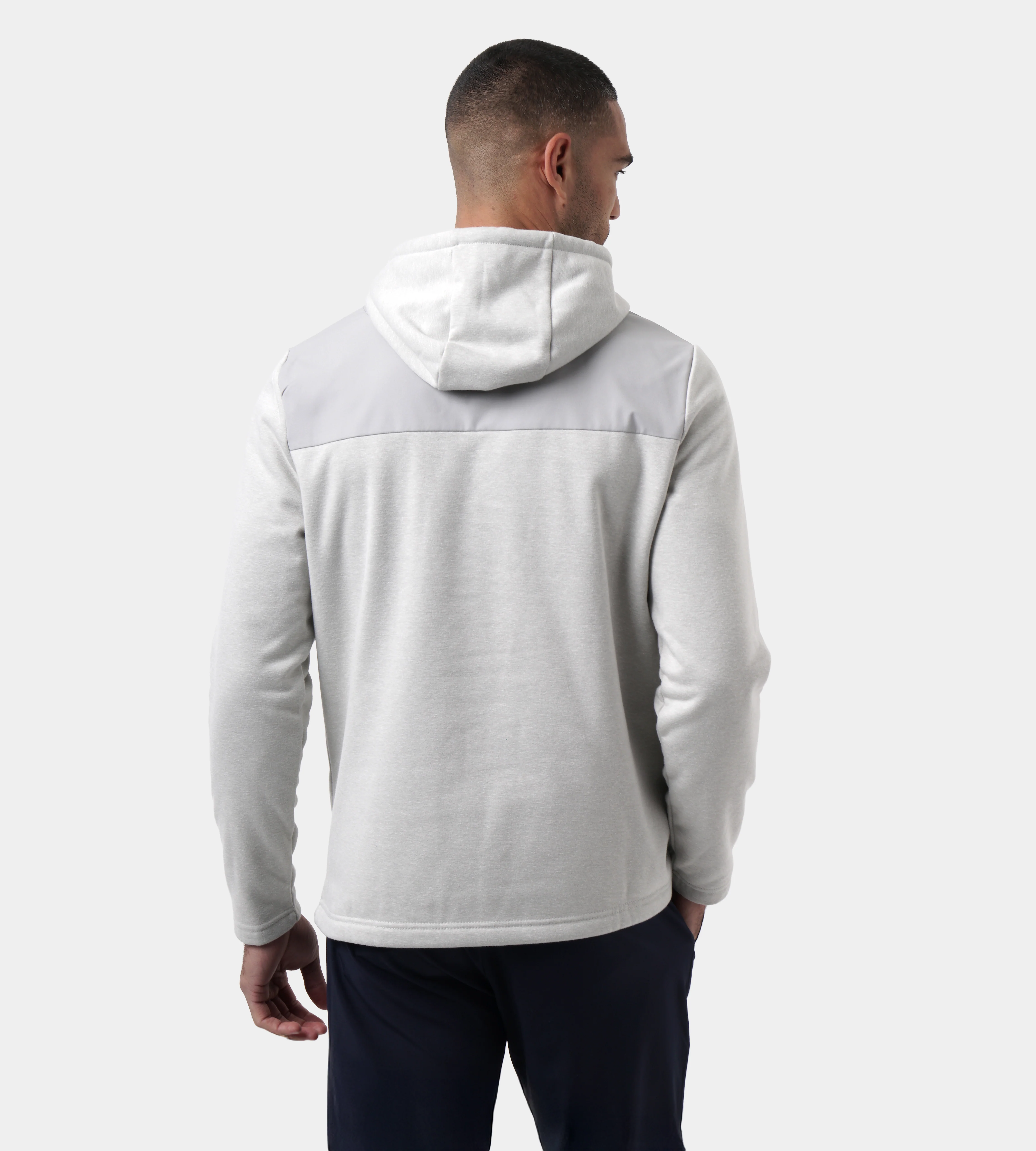 TRENDY HOODIE - WHITE/TEAL - Image 4