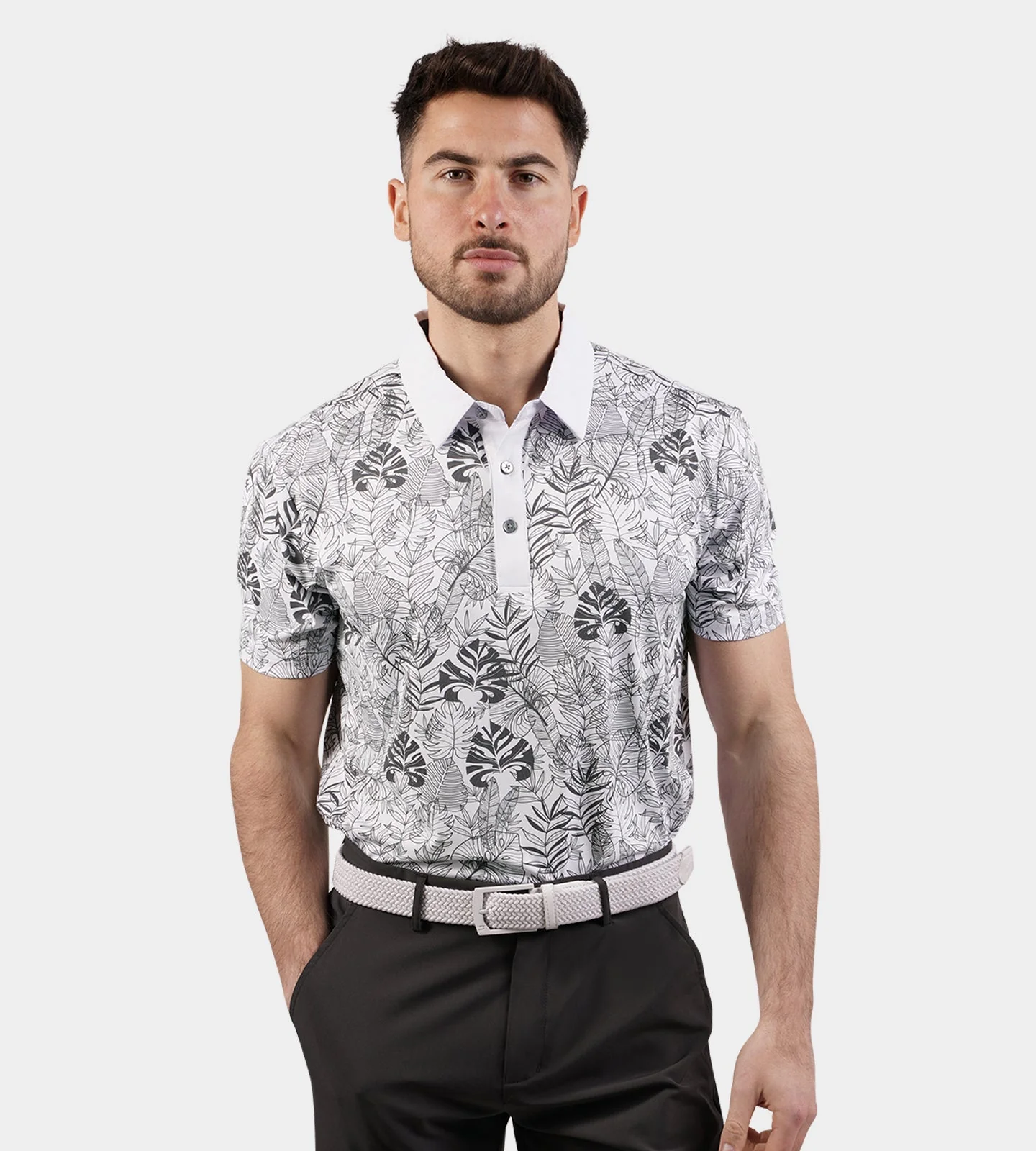 TROPICAL POLO - CHARCOAL - Image 3