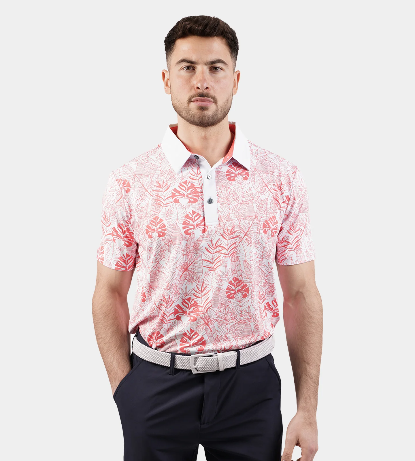TROPICAL POLO - CORAL - Image 3