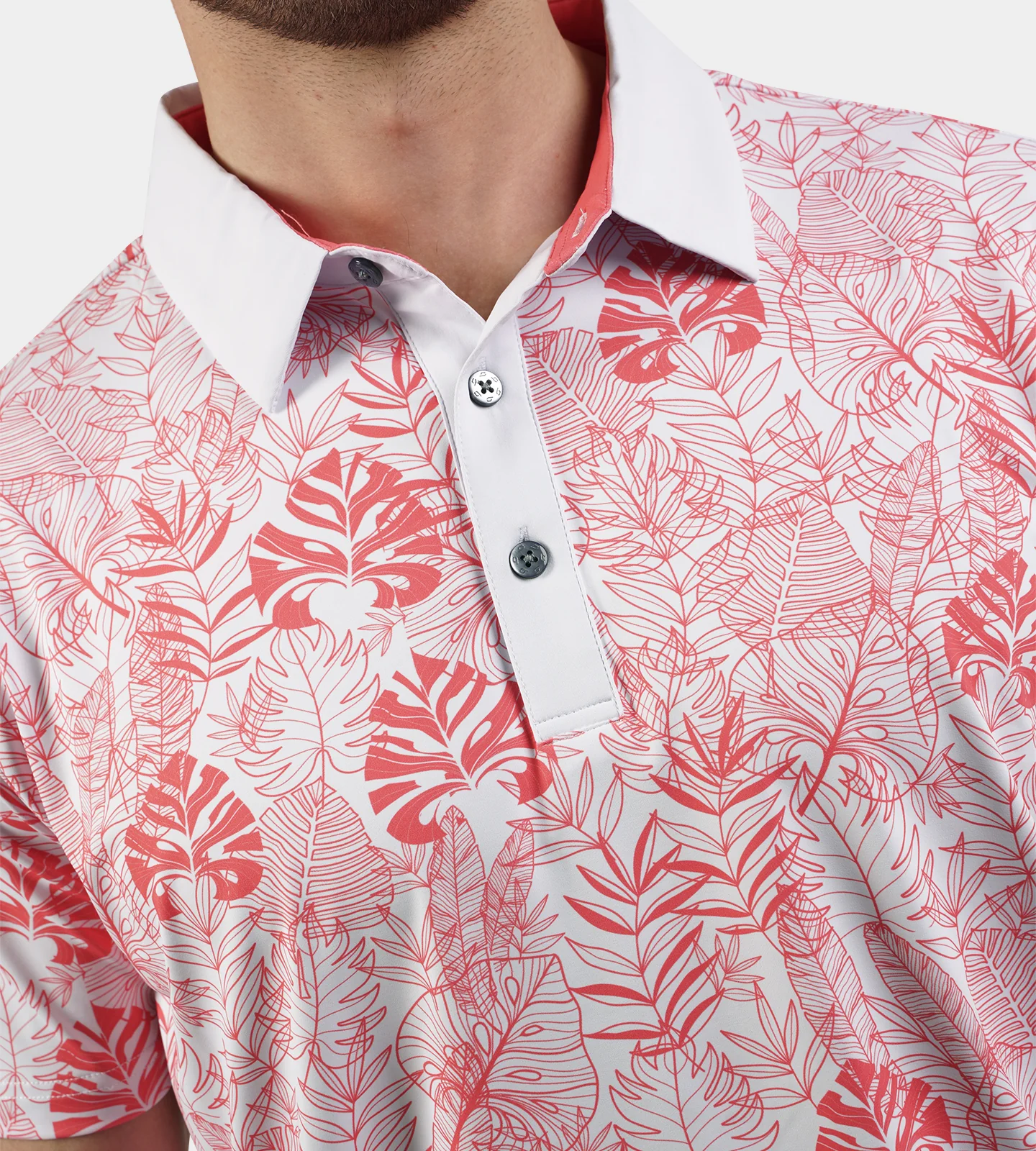 TROPICAL POLO - CORAL - Image 5