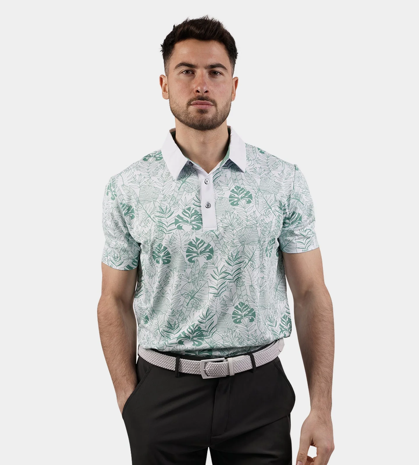 TROPICAL POLO - SAGE - Image 3