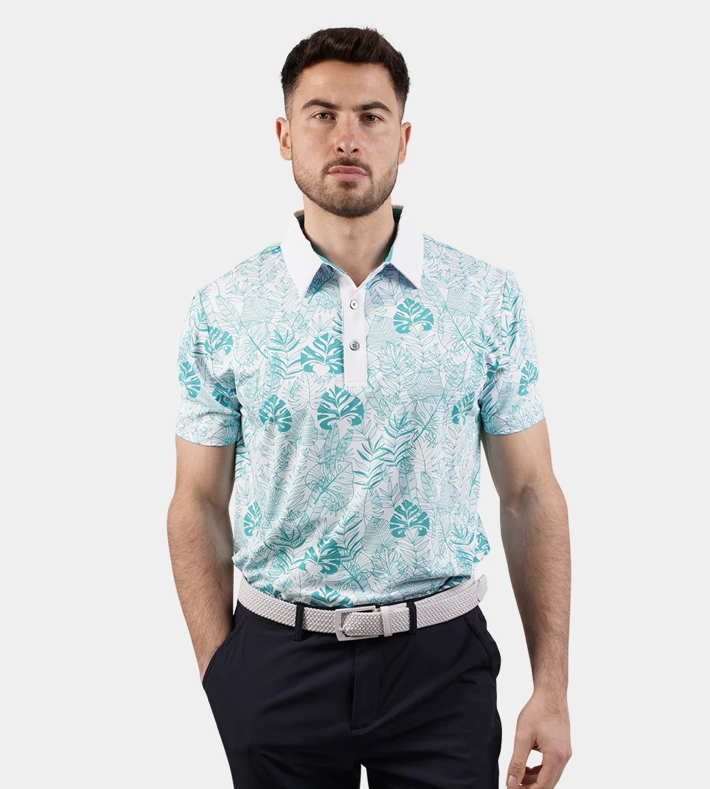 TROPICAL POLO - WHITE - Image 4