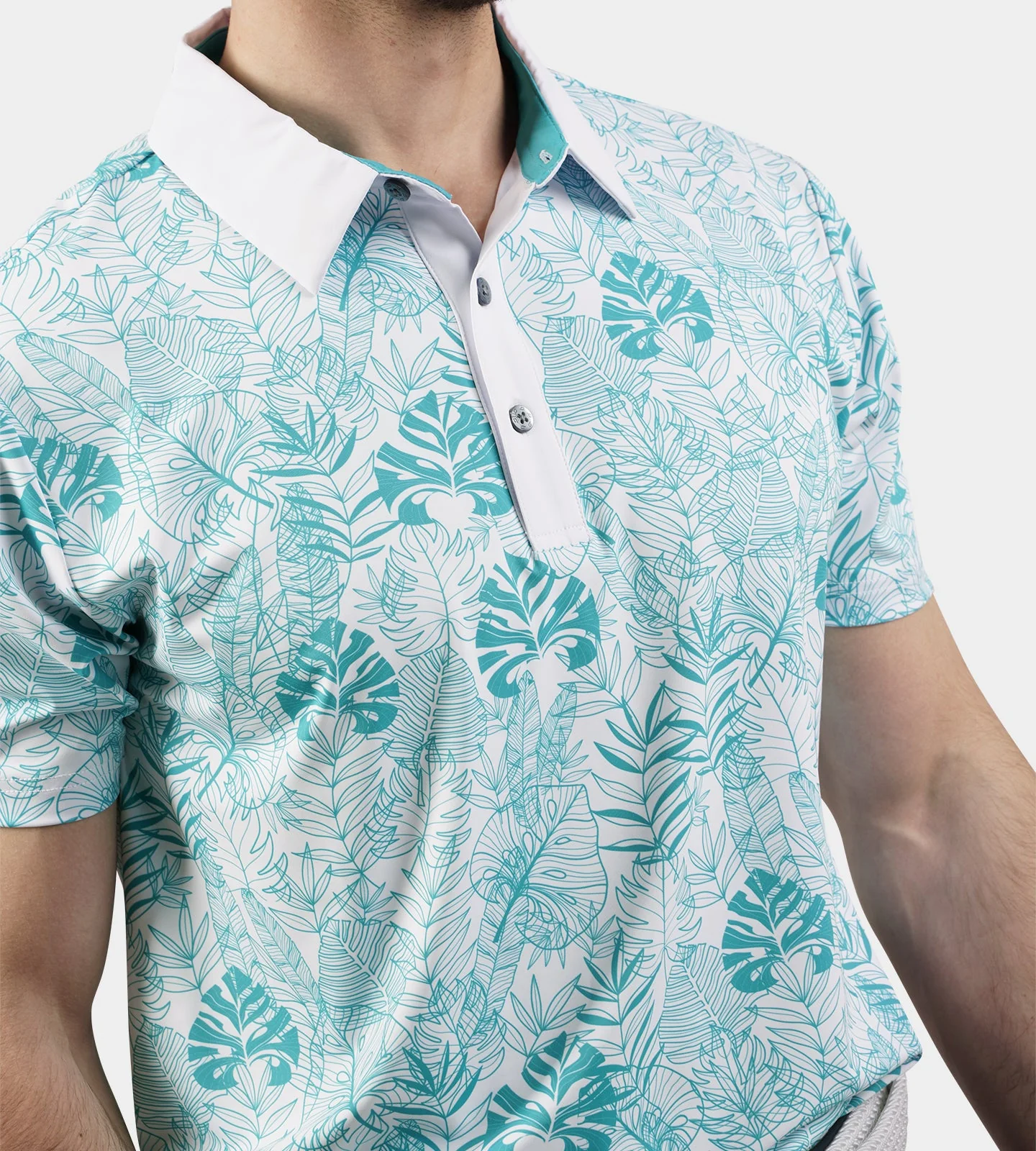 TROPICAL POLO - WHITE - Image 5