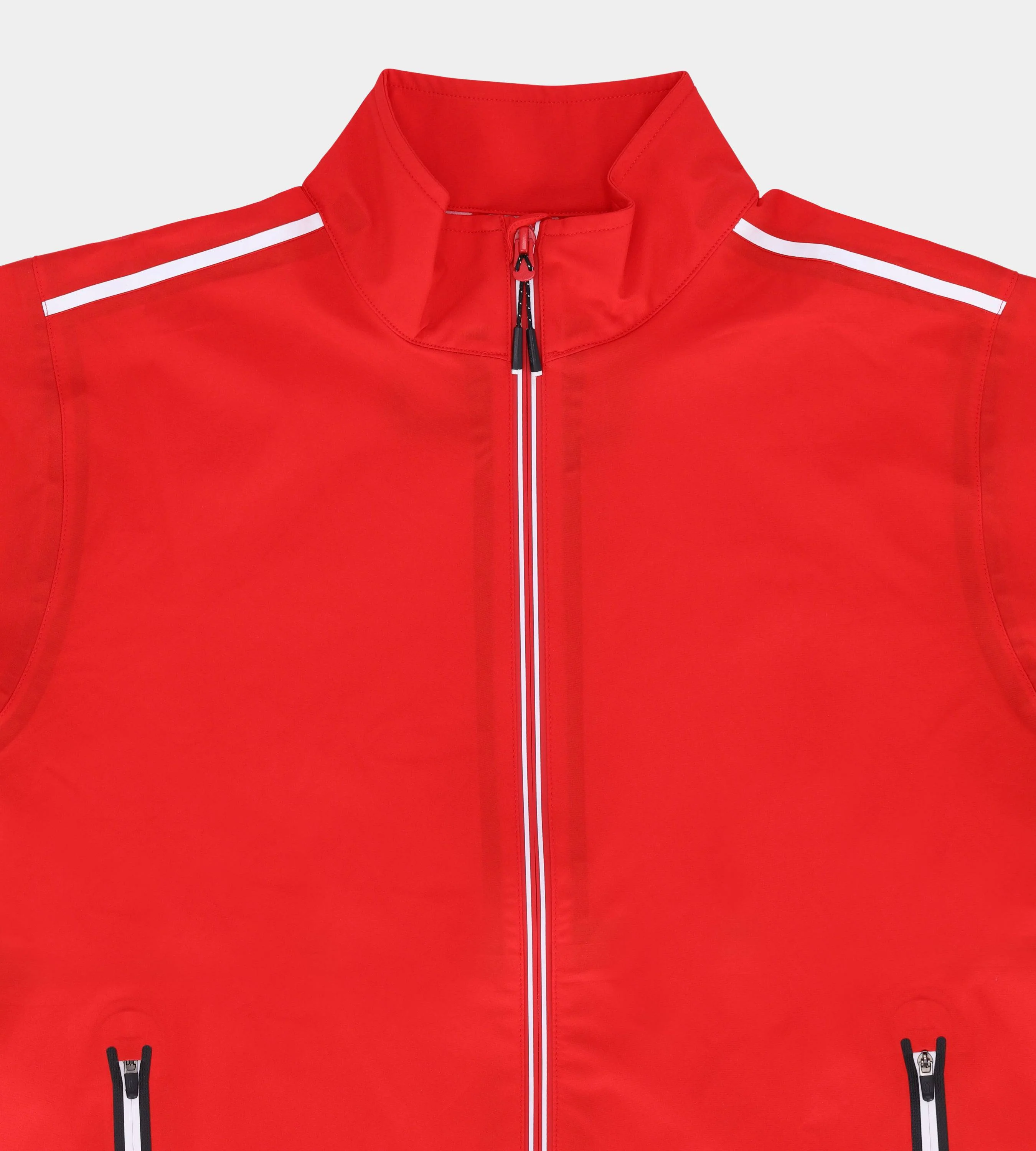 TWIN STRIPE RAIN JACKET - RED - Image 3