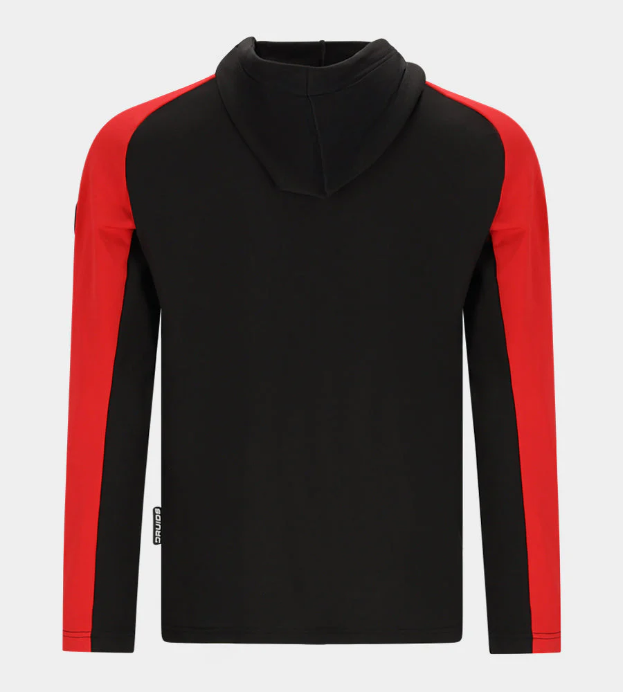 TWO TONE HOODIE 2.0 - BLACK / RED - Image 2