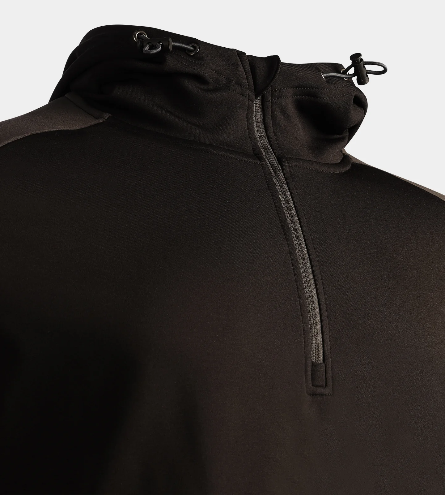 TWO TONE HOODIE - BLACK - Image 3