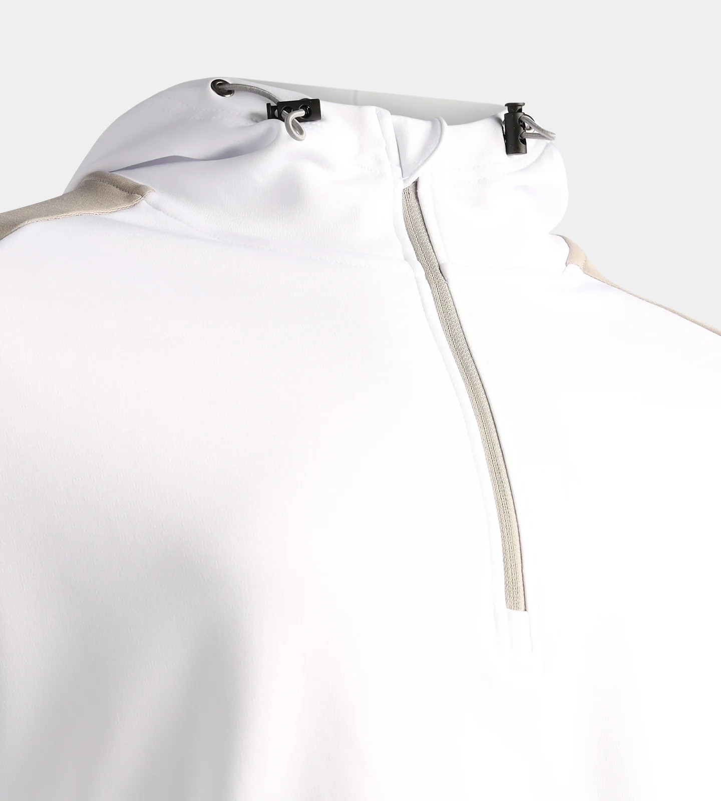 TWO TONE HOODIE - WHITE - Image 3