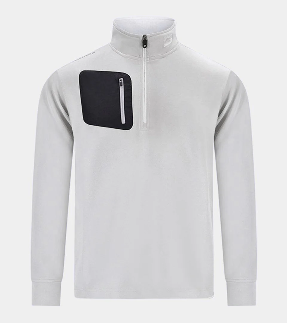 ULTRA BLEND 2.0 1/4 ZIP - GREY - Image 2