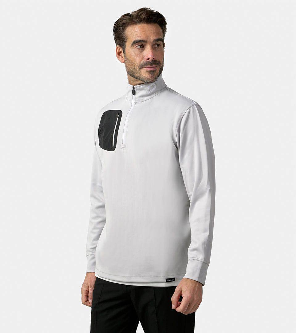 ULTRA BLEND 2.0 1/4 ZIP - GREY - Image 3