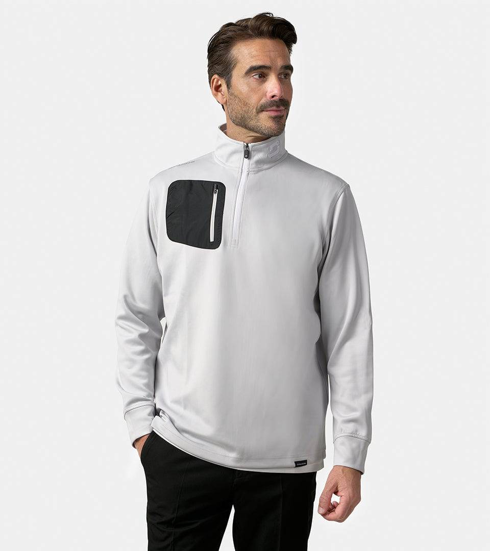ULTRA BLEND 2.0 1/4 ZIP - GREY - Image 4