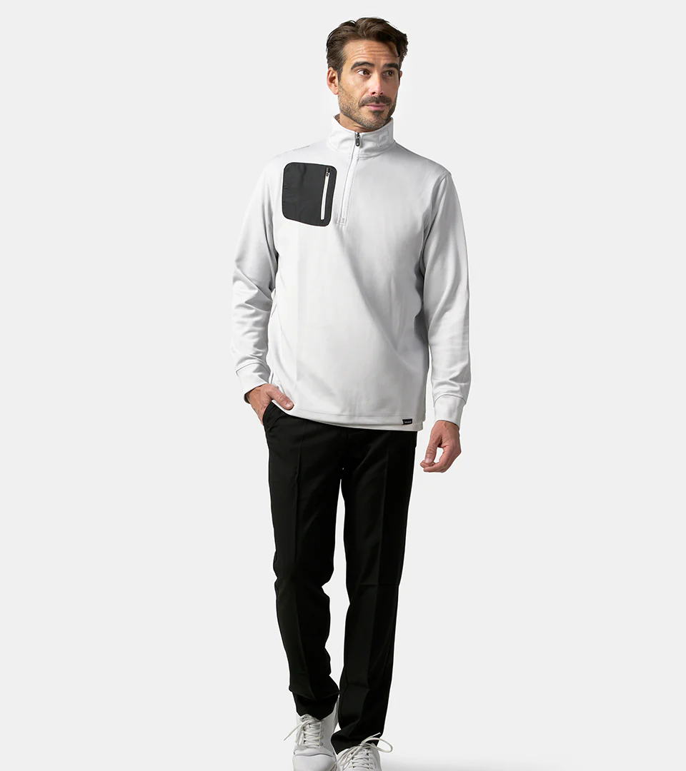 ULTRA BLEND 2.0 1/4 ZIP - GREY - Image 6
