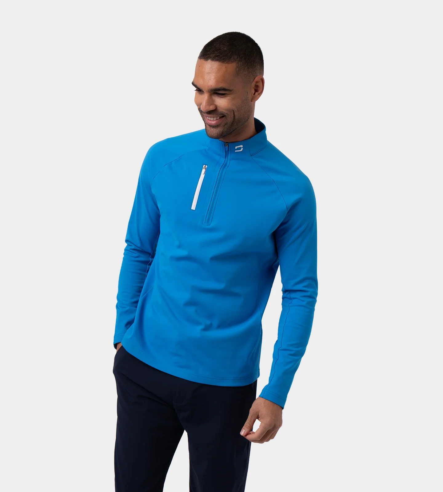 ULTRA BLEND 3.0 1/4 ZIP - BLUE - Image 3