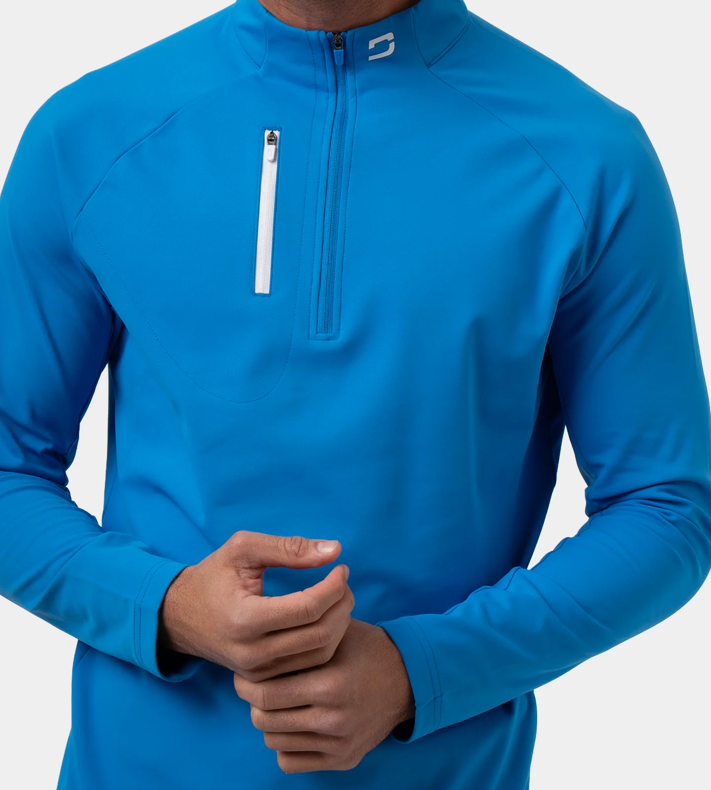 ULTRA BLEND 3.0 1/4 ZIP - BLUE - Image 5