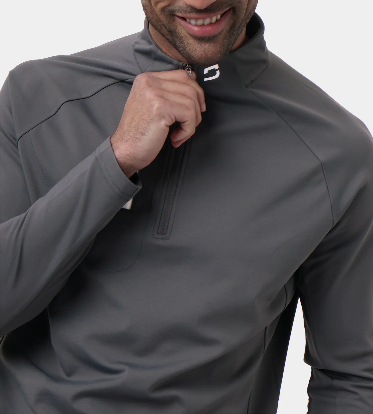 ULTRA BLEND 3.0 1/4 ZIP - CHARCOAL - Image 4