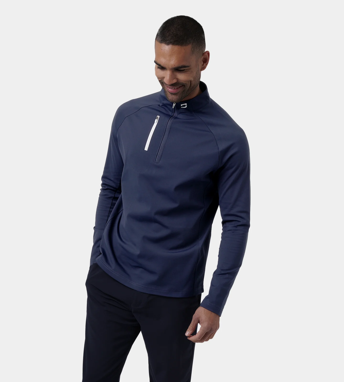 ULTRA BLEND 3.0 1/4 ZIP - NAVY - Image 3