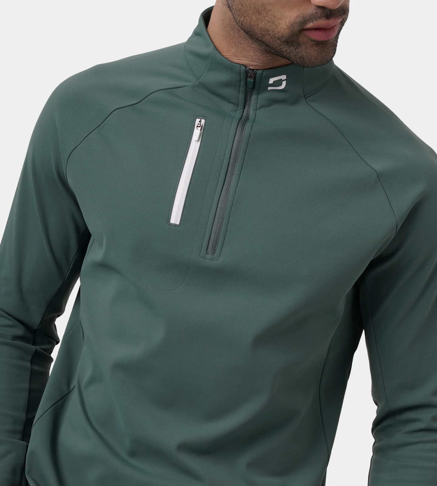 ULTRA BLEND 3.0 1/4 ZIP - SAGE - Image 4