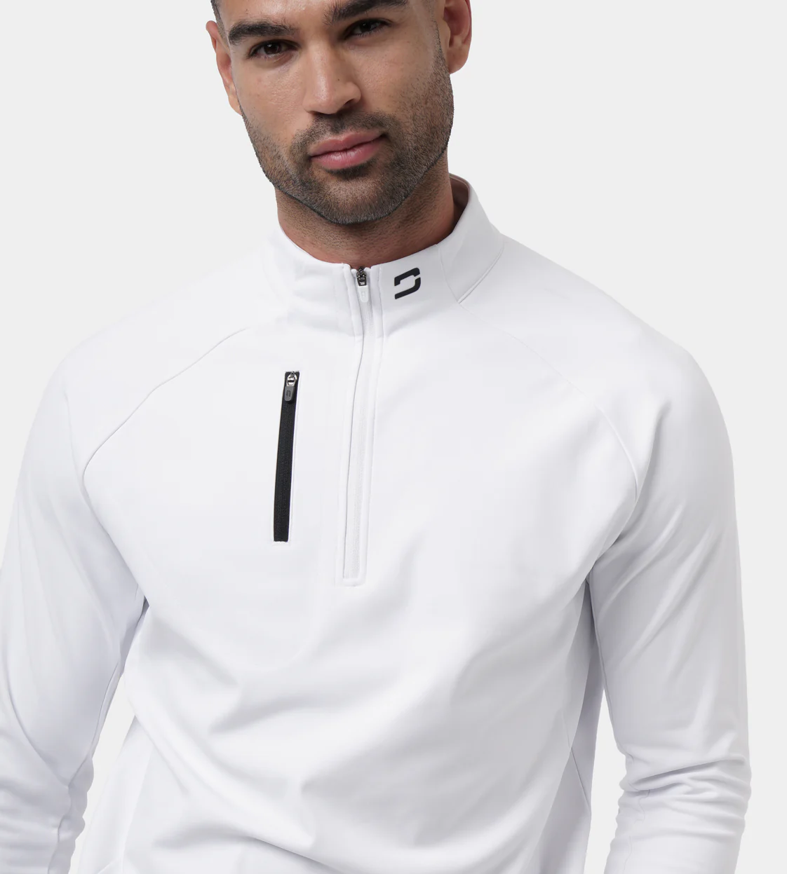 ULTRA BLEND 3.0 1/4 ZIP - WHITE - Image 4
