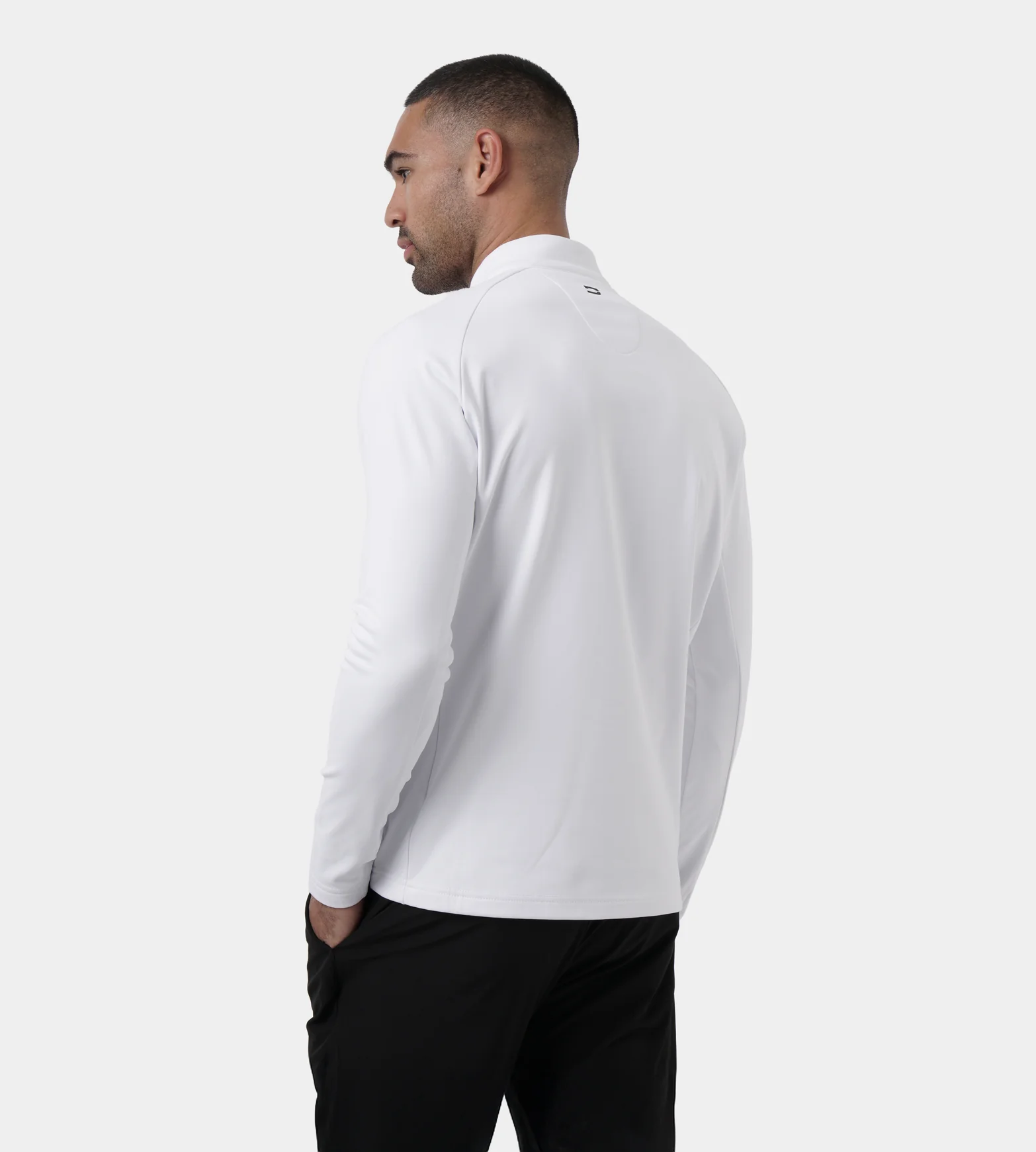 ULTRA BLEND 3.0 1/4 ZIP - WHITE - Image 5