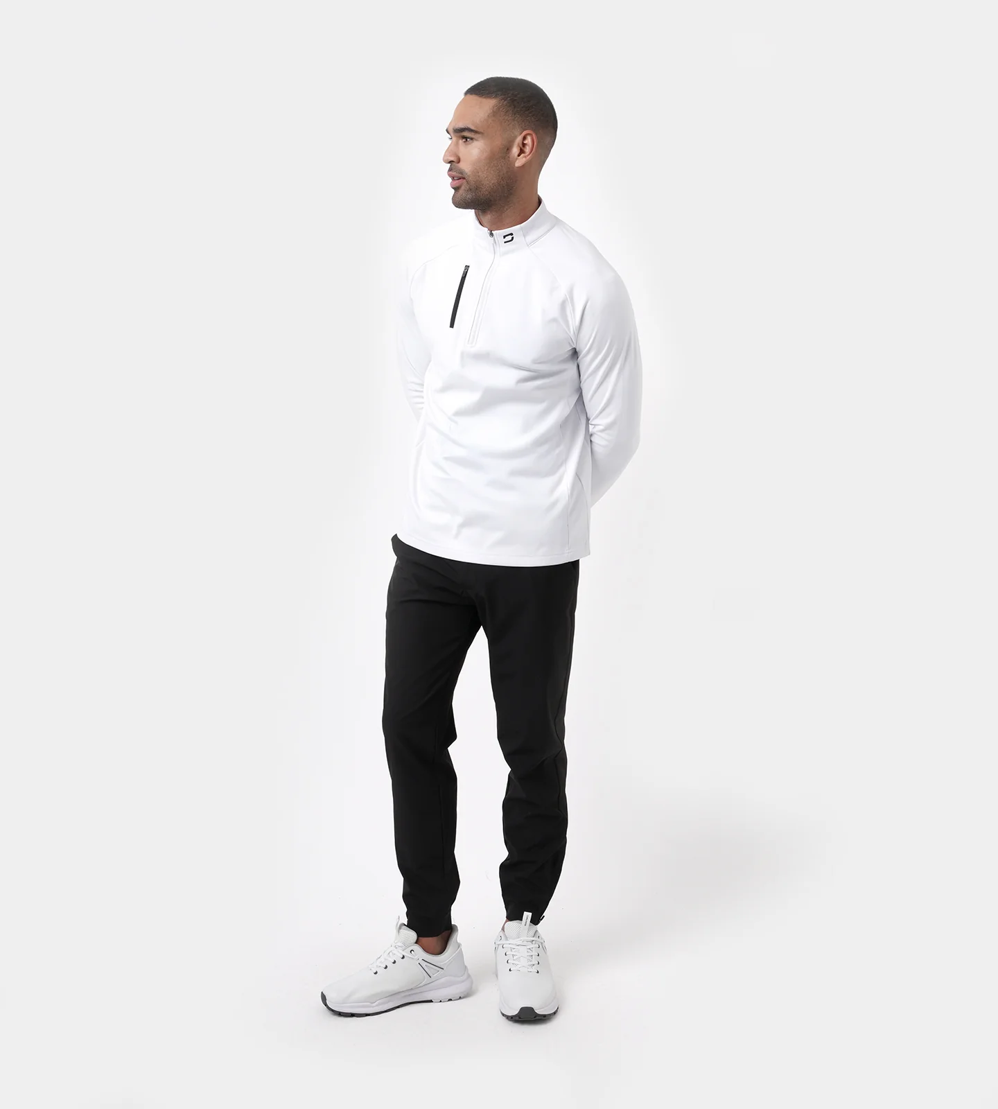 ULTRA BLEND 3.0 1/4 ZIP - WHITE - Image 6
