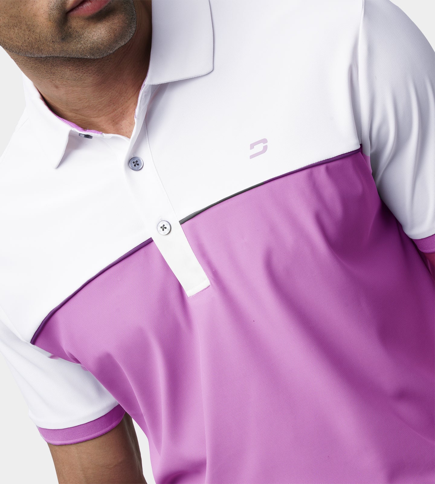 VENTO POLO - MULBERRY/WHITE - Image 5