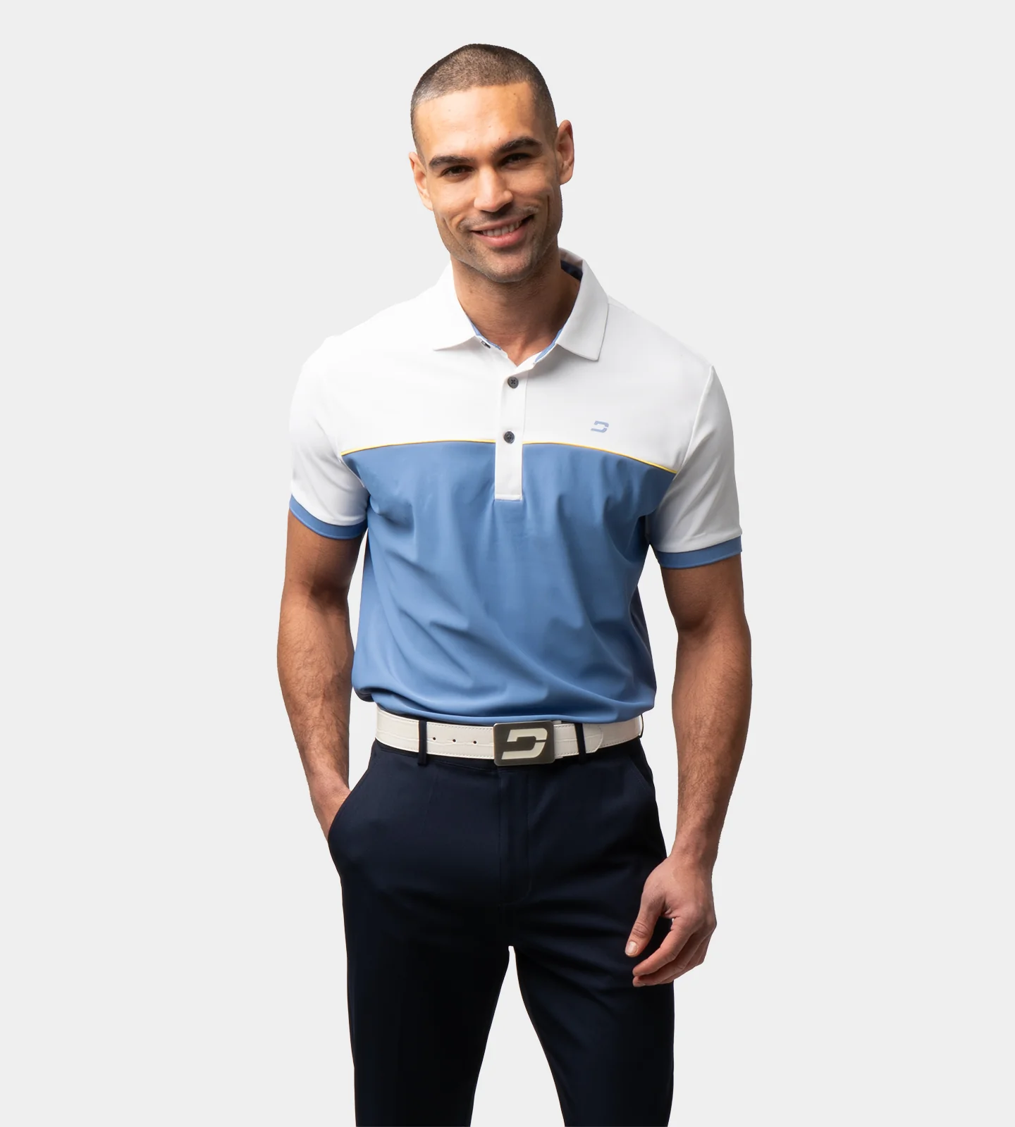 VENTO POLO - WHITE/ BLUE - Image 3