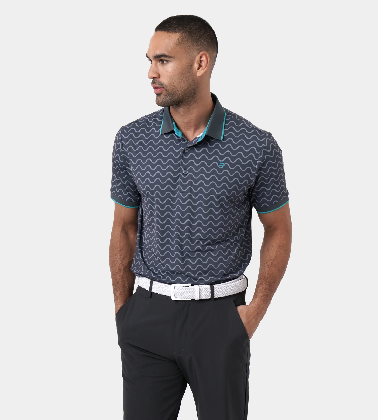 WAVEFORM POLO - CHARCOAL - Image 3