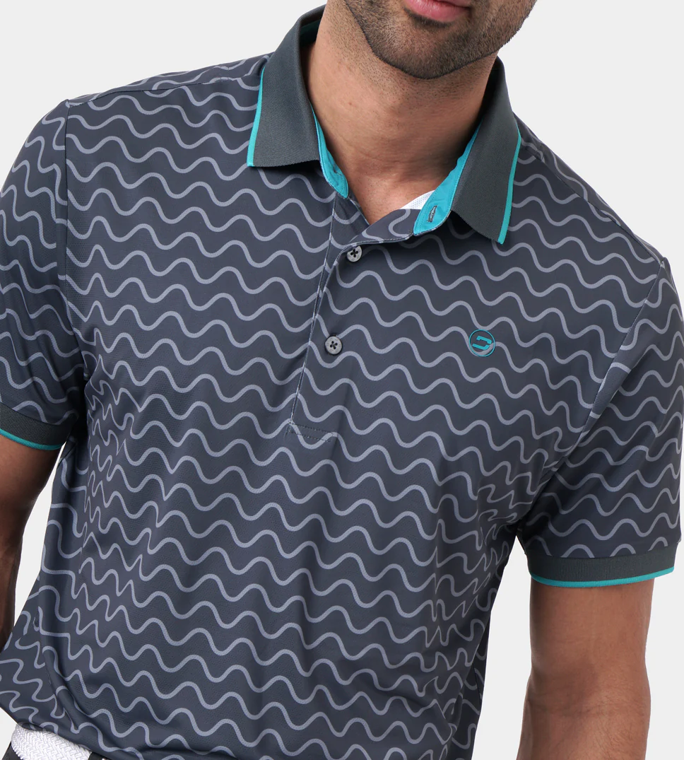 WAVEFORM POLO - CHARCOAL - Image 4