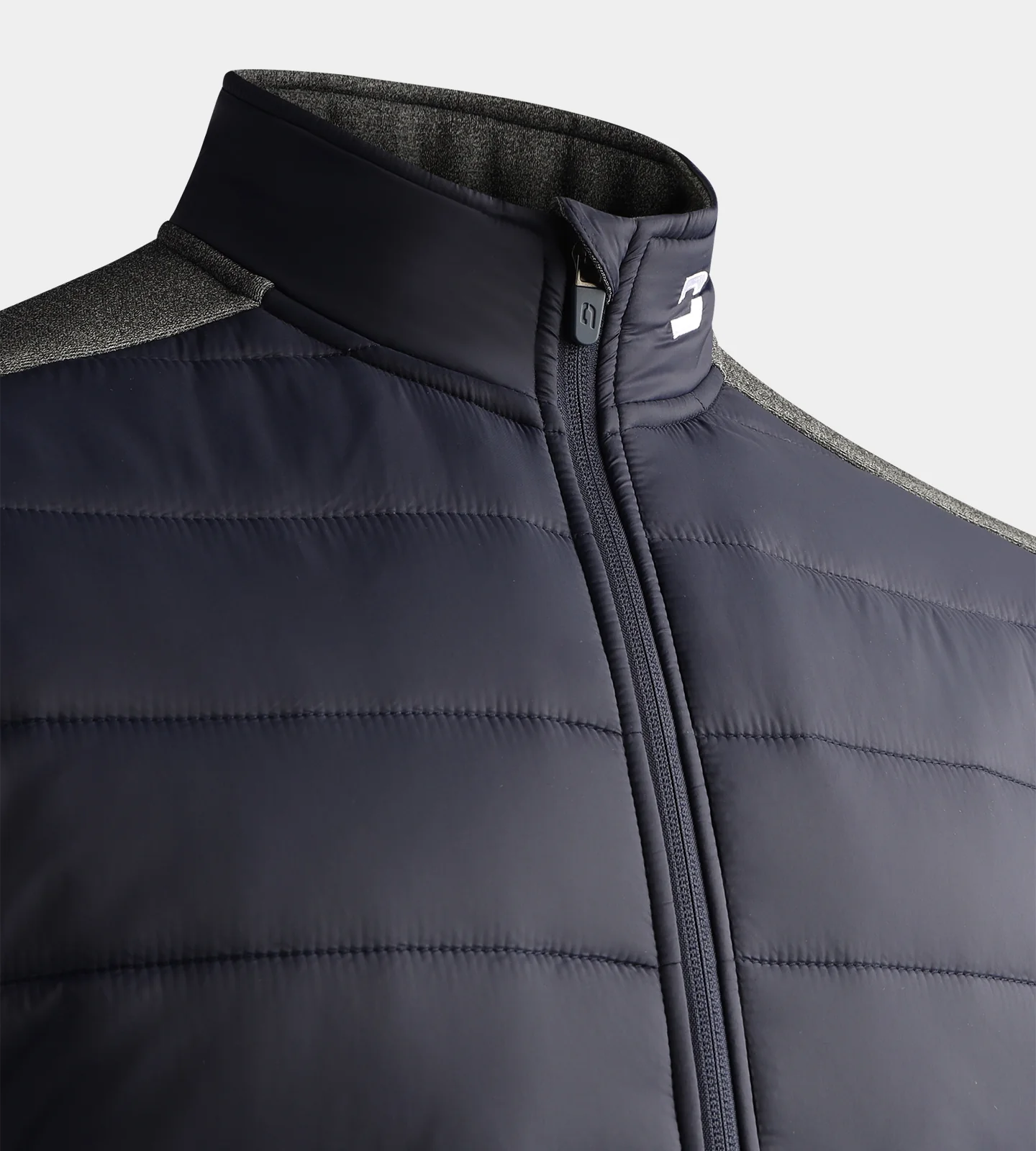 ZAIREN QUILTED JACKET - NAVY FLEK - Image 3